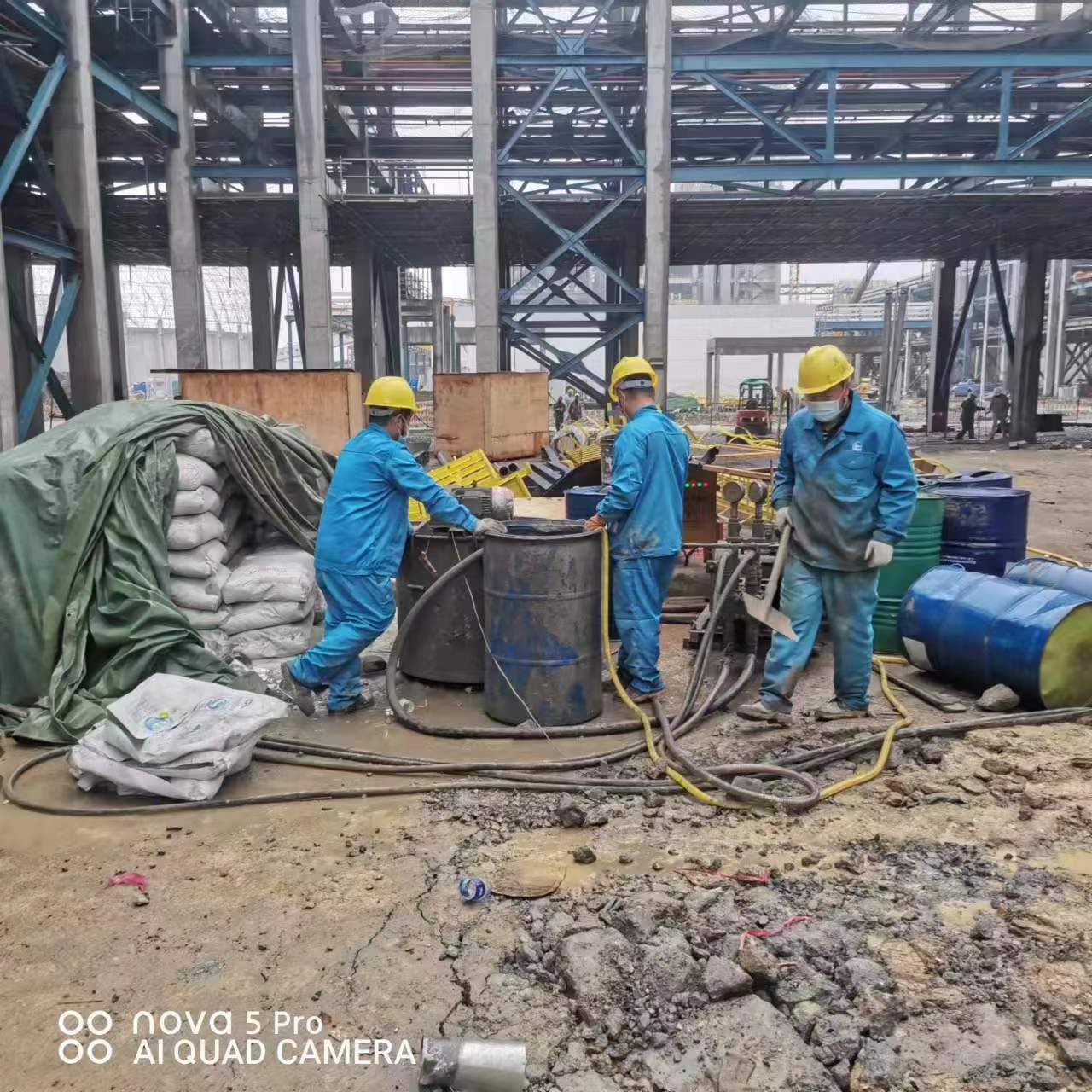 滑县设备基础下沉沉降注浆加固施工